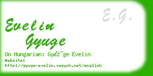evelin gyuge business card